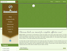 Tablet Screenshot of naturalherbalindia.com